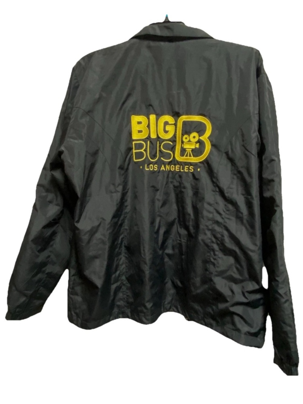 TMZ Big Bus Los Angeles Tour Sport-Tek Windbreaker Jacket XL Black Lightweight
